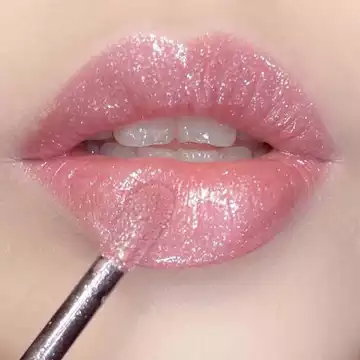 Có Gương Nhấp Nháy Ngọc Trai Nhấp Nháy Môi Dầu Son Bóng Nước Bóng Dudu Môi Dưỡng Ẩm Dưỡng Ẩm Mịn Nhấp Nháy Không Phai Màu