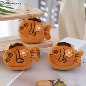 # HB # 1 / 3 Túi đựng tiền xu sang trọng di động Hoạt hình Ví đựng tiền xu Taiyaki dễ thương Ví Kawaii Tai nghe chìa khóa Túi đựng tiền xu Túi dây kéo Quà tặng trẻ em.