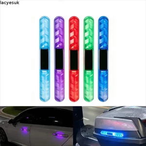 Đèn Flash nhấp nháy LED năng lượng mặt trời LACYESUK, Đèn LED nhấp nháy chống trầy xước trên ô tô Đèn cảnh báo chống va chạm, Tín hiệu an toàn tự dính Xe chống nước Đèn khí quyển chào mừng