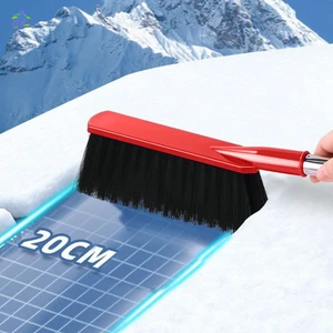 Bàn chải tuyết ô tô 2 trong 1 và dụng cụ cạo đá có tay cầm mở rộng cho xe mùa đông Sử dụng vật liệu chống lạnh bền