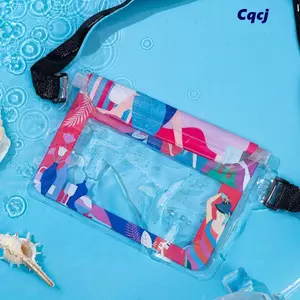 Túi thắt lưng CQCJ, Túi đựng đồ bơi PVC chống thấm nước, Màn hình cảm ứng đa chức năng Túi kín trong suốt dung tích lớn