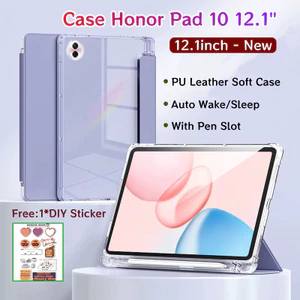 Ốp điện thoại Honor Pad 10 12.1inch 2026 Mới có khe cắm bút Vỏ bảo vệ từ tính cho Honor Pad 10 12,1 inch có mặt sau trong suốt