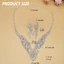 Bộ Bông Tai Vòng Cổ Kim Cương Giả Sáng Bóng - Phụ Kiện Dazzling Không Gây Dị Ứng Cho Tiệc Sinh Nhật