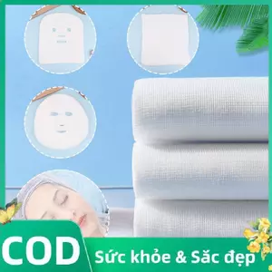 Trong Kho 50/100Pcs Tinh Khiết Bông Mềm Mặt Nạ Trên Khuôn Mặt Là Thích Hợp Cho Chăm Sóc Da Mặt Cá Tuyết