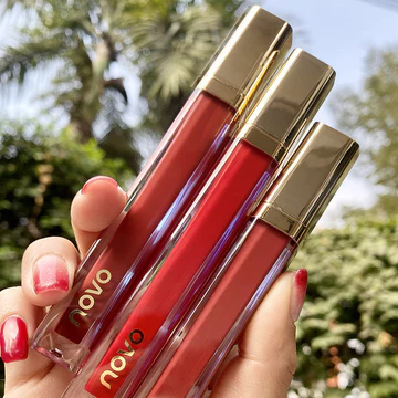 son bóng lì lâu trôi son bóng NOVO Velvet Matte Matte Phong Cách Học Sinh Môi Son Bóng