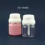 PNPIA- 8ML Bình Sữa Dễ Thương Son Bóng Ống Trong Suốt Màu Hồng Trống Chai Môi Men Mẫu Hộp Đựng Trang Điểm Chất Liệu Paaging Chai Du Lịch