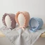 BRABRAA Muslin Baby Bonnet, 100% Cotton Gạc Thoáng Khí Mũ Bò Trẻ Sơ Sinh, Dây Đeo cằm Mềm Cổ Điển Ruffle Mũ Bé Gái Bé Trai Mùa Hè Thu