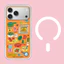 Minh họa Vỏ điện thoại cứng rau củ từ tính cho iPhone 17 Pro Max 16 Pro 15 14 Vỏ bảo vệ mờ mờ mờ mờ