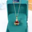 MAKY Hợp Thời Trang Thánh Nelace Của Đỏ Zircon Trái Tim Mặt Dây Chuyền Chữ Thập Choker Cho Nữ Trang Sức Dự Tiệc Quà Tặng VN