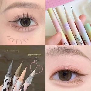 bút kẻ mắt dạng chì bút kẻ bọng mắt 2 đầu kẻ mắt FLORTTE FLORTTE Bút kẻ mắt dạng lỏng siêu mịn lớn đẹp không thấm nước Không dễ bị nhòe để bóng nằm Bút tằm