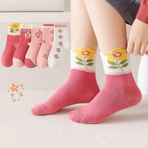 Set 5 đôi tất bé gái cao cấp, vớ trẻ em thu đông dệt kim mềm mại ấm áp Maruka Fashion