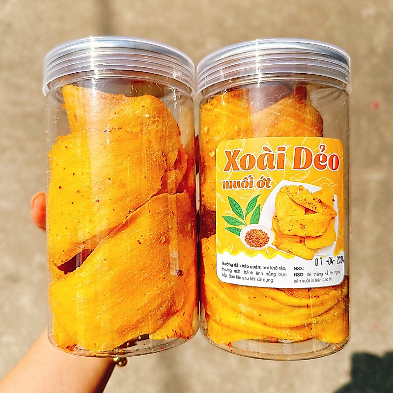 XOÀI SẤY DẼO MUỐI ỚT - 1hộp 300gr