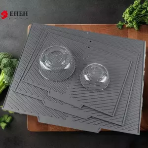 Tấm thoát nước bằng silicon có thảm sấy lỗ Chậu thoát nước bát đĩa cho bộ đồ ăn nhà bếp Thảm chống trượt Tấm lót ly chống bỏng Nhà bếp VN