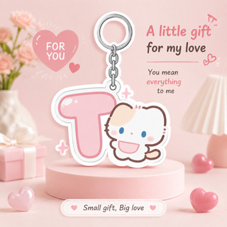3 Kitty Móc Khóa Chữ Cái Dễ Thương Mica 2 Mặt In Theo Yêu Cầu Thiết Kế Độc Đáo Chất Liệu Sang Trọng Tạo Nên Sự Đẳng Cấp