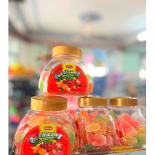 Kẹo dẻo trái cây quê hương hũ 300g Bibica