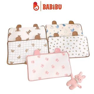 Gối cao su non cho bé thương hiệu Jubon chất vải muslin cao cấp