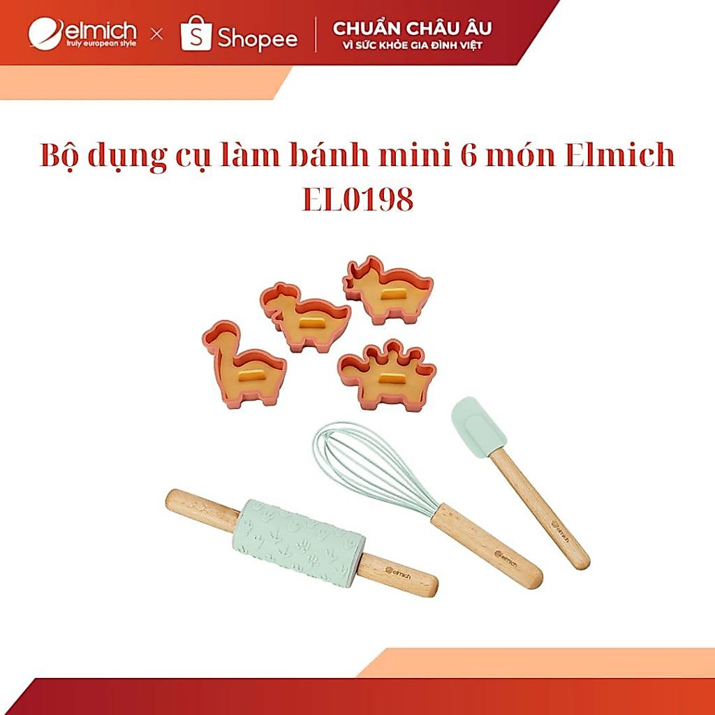 Bộ dụng cụ làm bánh mini 6 món Elmich EL0198
