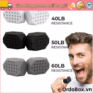 Máy tập hàm ORDOBOX, Máy tập răng mặt di động nhai cắn cơ bắp Xác định lại Huấn luyện viên hàm, Huấn luyện viên mặt 40 / 50 / 60Lbs Bóng tập thể dục mặt Double Chin Jawliner