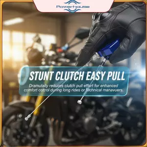 Ridefort nâng cao sức mạnh với hệ thống đòn bẩy ly hợp đóng thế xe máy Thiết kế kéo dễ dàng.