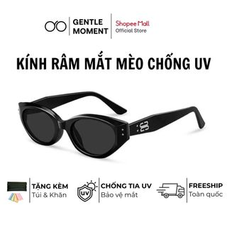 Kính râm mắt mèo chống tia UV GENTLE MOMENT kính mát thời trang nam nữ phong cách sang trọng đi chơi đi học GMT838