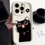 Ốp Điện Thoại Cho OPPO Reno 15F 15 14 13 11 Pro 13F 12F 11F 5G Ốp Lưng Mèo Đen Chống Sốc Động Vật Họa Tiết Silicon Chống Va Đập Mờ Dễ Thương