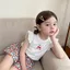 ✿ Bé Gái Lông Tơ Tay Áo Họa Tiết Tee & Quần Short Hoa 2 Bộ 5 Kiểu Trang Phục Thường Ngày Mùa Hè Cho Trẻ Em