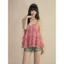 Milyfashion Chấm Bi In Xù Sling Mùa Hè Hot Girl Slim-fit Không Tay Ngắn Top Phong Cách Mới Y2K FOS