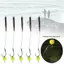 AWNGD 5 Móc Câu Cá Chép, Pesca Ready Made Fishing Hair Rigs Móc, 2025 Thiết Bị 3 # -10 # Cá Chép Giàn Câu Cá Dụ Câu Cá