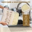 Túi đựng bánh mì sáp ong GUSTAVA 1PC, Túi đựng bánh mì giữ tươi có thể tái sử dụng 43 * 33cm, Túi đựng bánh mì cầm tay phủ sáp ong dung tích lớn Sử dụng tủ đông