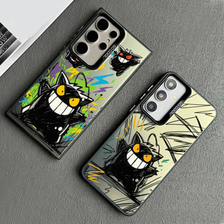 Dành Cho Samsung S26 Ultra S25 Ultra S24U S23U S22U A17 A07 A16 A06 A55 "Gengar" Ốp Điện Thoại Mờ Cứng / Galaxy A12 A13 A14 A06 A05 A52 A51 Viền Mềm Chống Sốc Samsung Cover