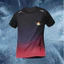 Lưới thoáng khí YONEX Gradient thể thao tay ngắn 3D in kỹ thuật số Loose Unisex Cầu lông, Quần vợt, Chạy bộ Áo thun