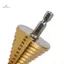 Mũi Khoan Bước Chùa Titan Vàng Chuôi Lục Giác Tốc Độ Cao Đa Kích Thước Lỗ Dụng Cụ Reaming Cho Mộc Gia Đình Sử Dụng mới
