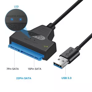 Btsg USB 3 0 Cáp Chuyển Đổi Cho 2 5Inch HDD Đĩa Chắc Chắn 6Gbps Tốc Độ Nhanh Chuyển Đổi Dữ Liệu Với Hỗ Trợ UASP Màu Đen