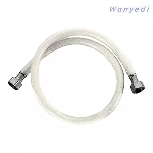 WANYEDI Ống linh hoạt, Ống bện PVC xoắn ốc 30-200cm, Ống nhựa trắng bọc áp lực cao phòng tắm nước nóng