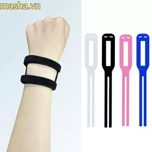 Dây đeo cổ tay áp lực đàn hồi, Dây đeo cổ tay thể dục màu trơn bằng sợi Polyester, Dây đeo hỗ trợ cổ tay thoải mái Unisex
