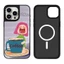 Từ Tính Cô Gái Dễ Thương Ôm Một Cốc Cà Phê Gương Vỏ Điện Thoại Cứng Cho IPhone 17 Pro Max 17 Air 15 14 13 12 11 16 Plus Vỏ Chống Sốc
