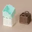Giỏ tạp hóa Mini Phụ kiện nhà búp bê Bộ giỏ đựng rau quả thu nhỏ cho nhà búp bê tỷ lệ 1: 12 Trang trí nhà bếp