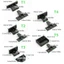 Bộ phần cứng gắn bảng nhựa POP Bộ phần cứng trang trí tường Gói 10 cung cấp cho các dự án trang trí nội thất