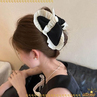 Kẹp tóc vải MKYCO với thiết kế hoạt hình cá mập, thỏ và gấu, mang phong cách Hàn Quốc ngọt ngào