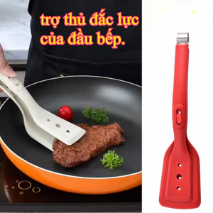 kẹp thực phẩm kẹp thịt gắp thịt nướng lật đật phụ kiện nhà bếp đồ bếp nướng bbq vá xới cơm silicon
