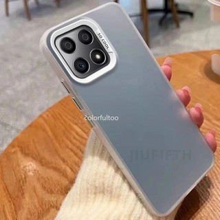 Honor 400 Smart 5G Ốp Silicon TPU Mềm Sang Trọng Cho Honor 400 500 Smart 400Smart 500Smart 4G 5G Vỏ Chống Sốc Ốp Lưng Kim Loại Aurora Da Matte Vỏ Điện Thoại