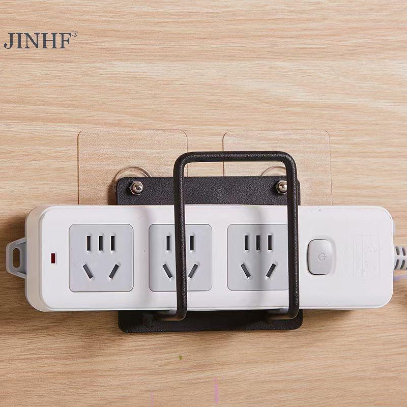 JINHF Giá đỡ bộ định tuyến treo tường Giá đỡ lưu trữ WiFi Dễ dàng cài đặt Giá đỡ ổ cắm điện chống khoan Giá sách HOT