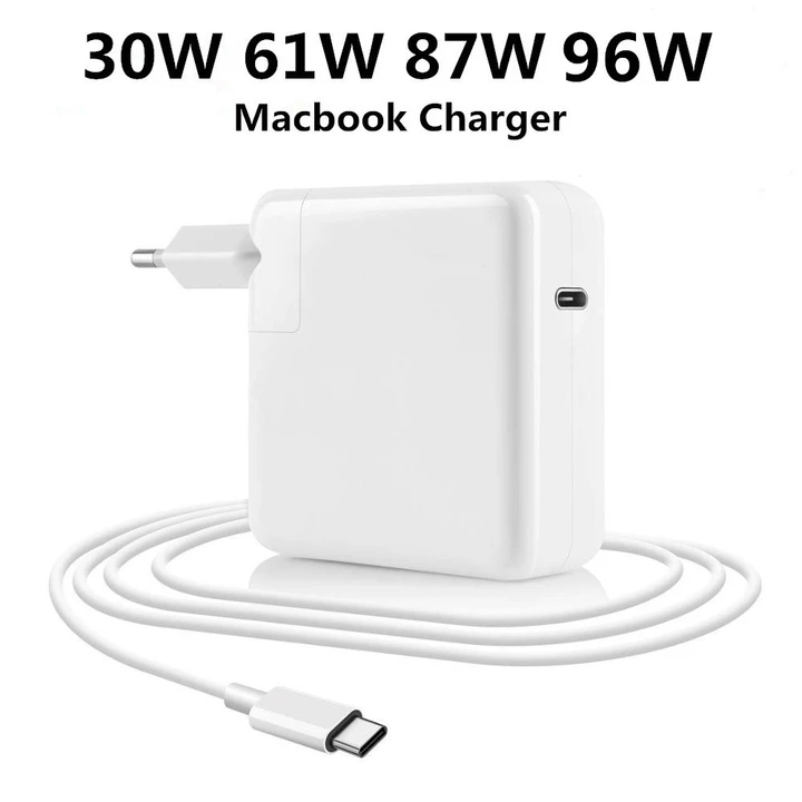 Bộ Sạc Nhanh Type-C Cho MacBook Pro 12 inch 13 inch 2016-2016 - 2019 30W 61W 87W PD USB-C