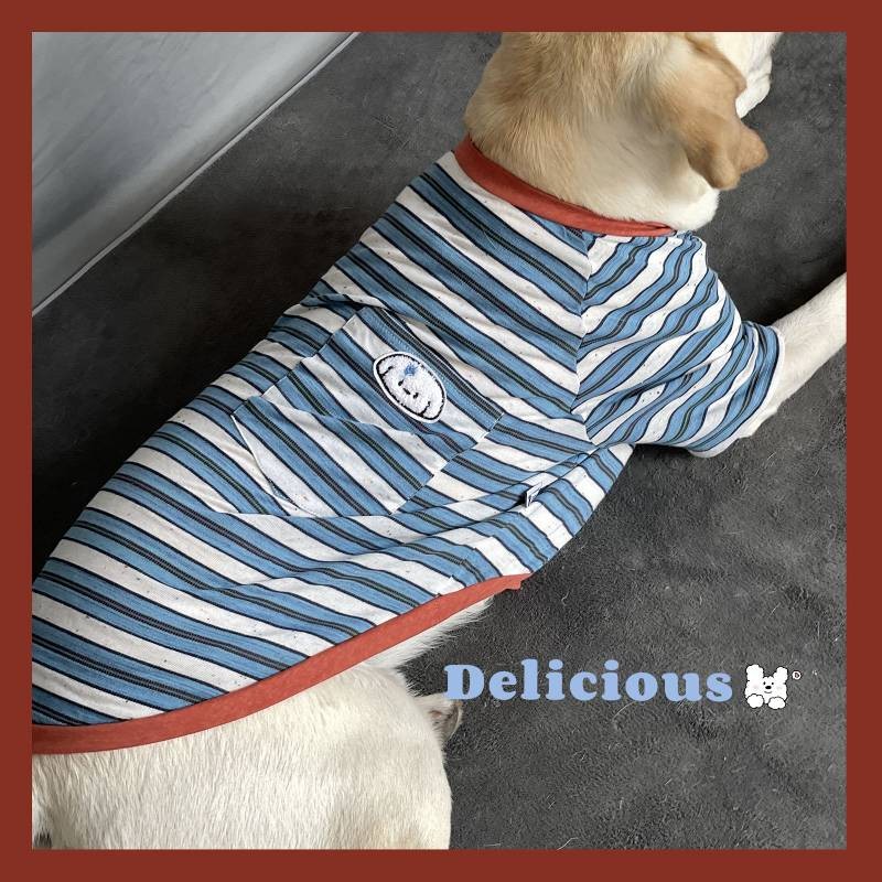 【Ready Stock】 Big Dog Clothes Golden Retriever Labrador T-shirt Border Collie Air Conditioning Clothes Golden Retriever Labrador Sun Protection nF8m