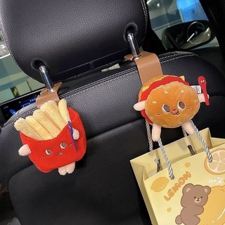 Ngộ nghĩnh Hamburger Sang Trọng Búp Bê Móc Khóa Khoai Tây Chiên Pháp Phô Mai Dễ Thương Túi Mặt Dây Chuyền Quà Tặng Chìa Khóa Xe Trang Trí