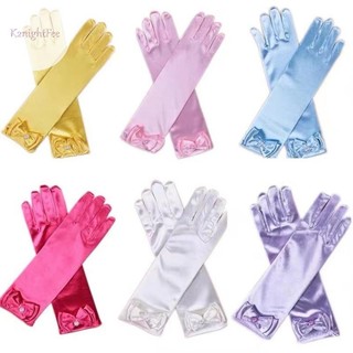 K2nightFee Bé Gái Bạch Tuyết Găng Tay Trang Phục Dự Tiệc Cung Cấp Trẻ Em Công Chúa Trang Phục Hóa Trang Cho Elsa Anna Belle Găng Tay Màu Hồng Purplles Vàng VN