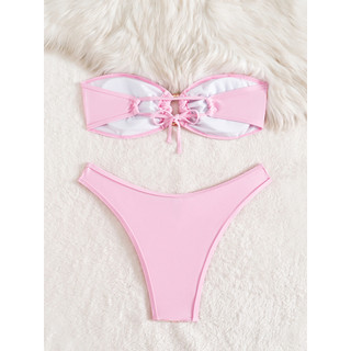 Đồ bơi bikini hai mảnh màu trơn nàng tiên cá bandeau
