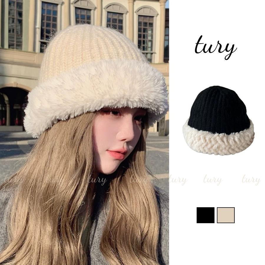 Nón Len Giữ Ấm Unisex Nam Nữ - Tury - Mũ Len Phối Lông Giữ Ấm Thời Trang Thu Đông - NL029