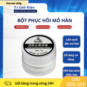 【24H】Bột Phục Hồi Và Làm Sạch Mỏ Hàn Thiếc 9g, Chất Lượng Tốt, Nhiệt Độ Nóng Chảy 183°C, Nhiệt Độ Vận Hành 350°C, Hiệu