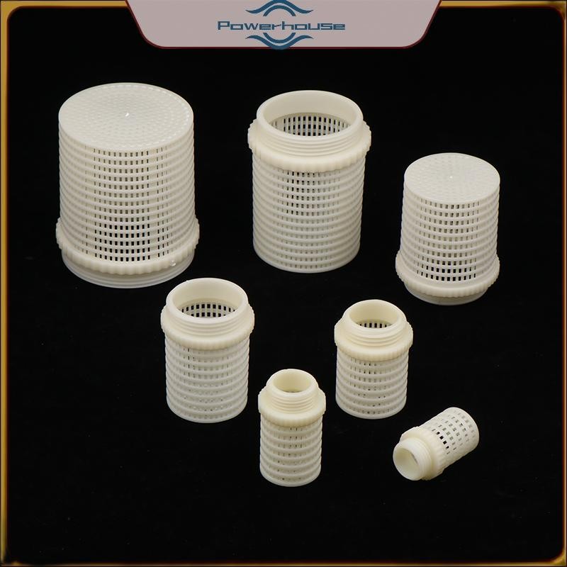 POWER ABS Trắng Nữ / Nam Lọc Cốc Máy Bơm Nước Bảo Vệ Ống Lưới Lọc Vườn Phụ Kiện Tưới Bể Cá Cốc Lọc.